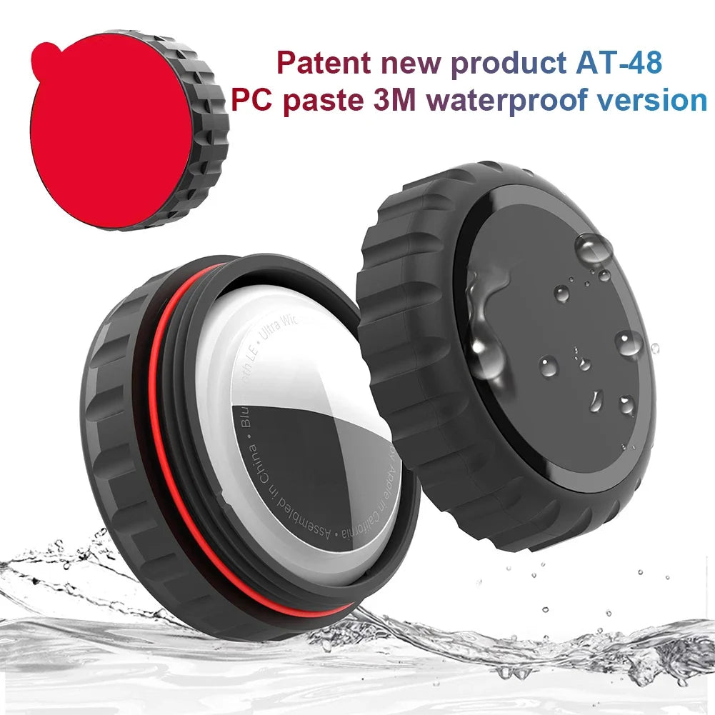 AirTag Waterproof Case with Adhesive Sticker | Bike & Wallet AirTag Holder Case Qme