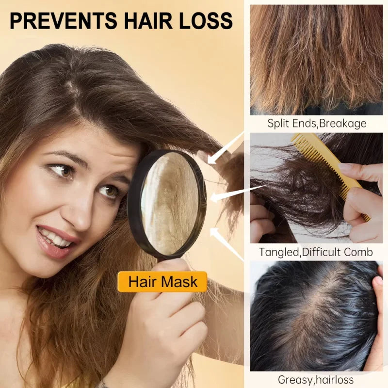 Rice Keratin Hair Mask – 5-Second Frizz Control & Moisture Keratin Hair Mask Qme