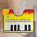 Piano Keyboard Toilet Mat – Funny Musical Bathroom Rug Novelty Bathroom Mat Qme Default Title