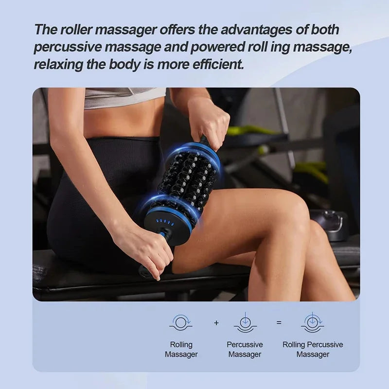 Vilnason Cordless 360 Dual-Roller Percussive Body Massager Percussive Body Massager Qst
