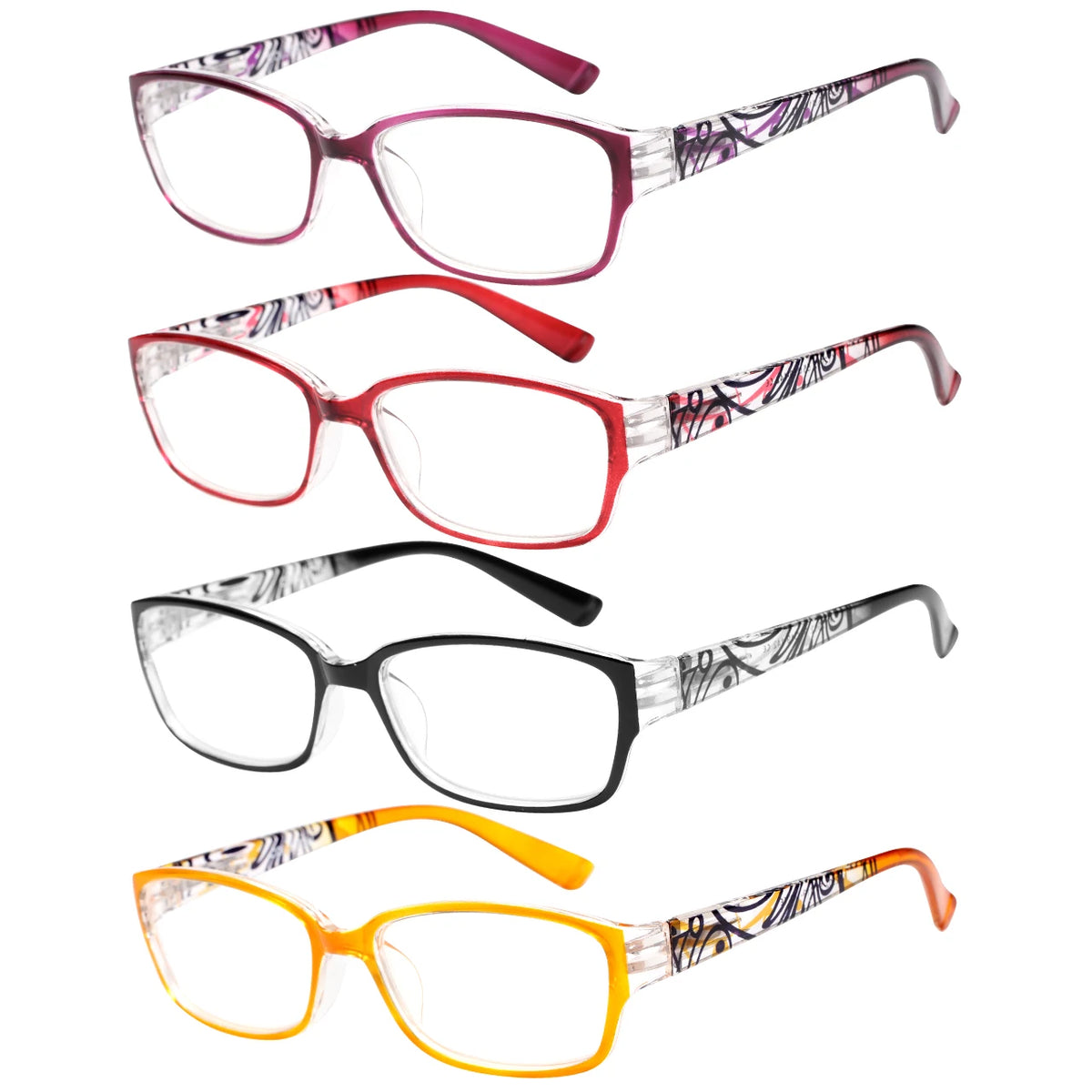 VOPHA 4-Pack Auto Focus Blue Light Reading Glasses L3 Reading Glasses Qst 4 pack