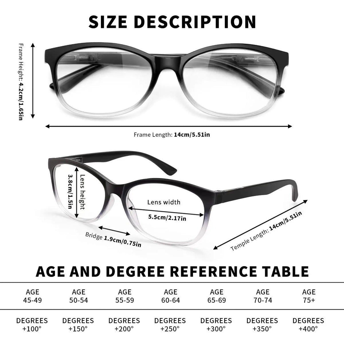 VOPHA Auto-Focus Reading Glasses – Anti-Blue Light Unisex Reading Glasses Qst