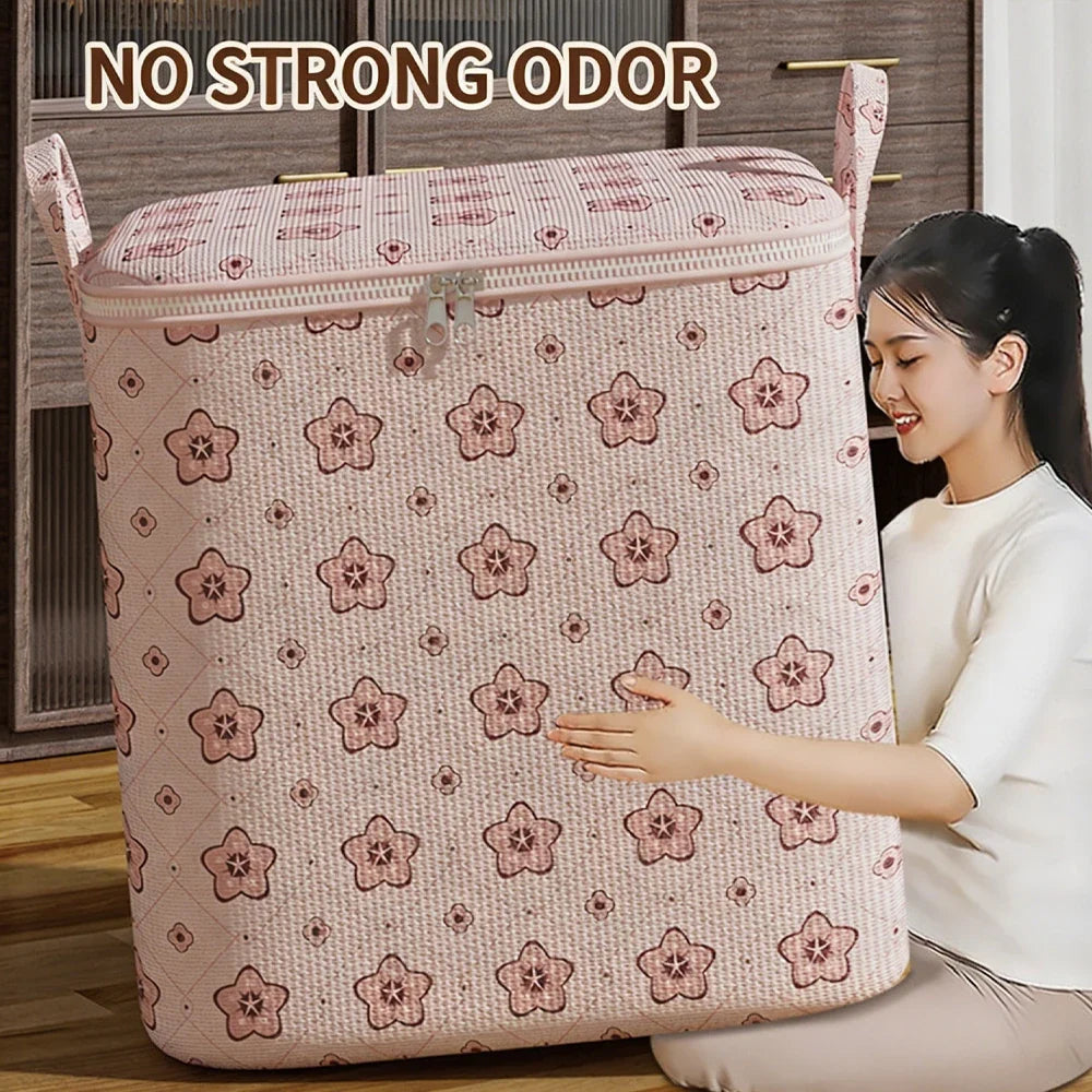Large Capacity Quilt & Comforter Storage Bag | Foldable Bedding Storage Bag Qme