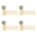 180° Swivel Wall-Mounted Towel Rack | Aluminum Bath Bar Swivel Towel Rack Qme 4PCS