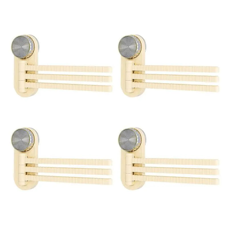 180° Swivel Wall-Mounted Towel Rack | Aluminum Bath Bar Swivel Towel Rack Qme 4PCS