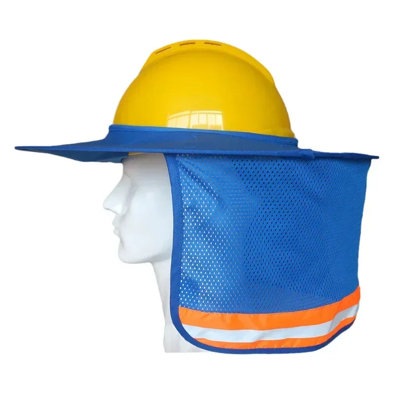 Hard Hat Sun Shade Neck Shield – Reflective Helmet Cover Helmet Neck Shield Qme