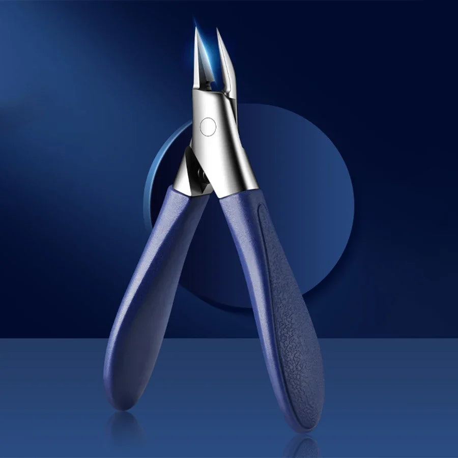 Angled Nail Clippers for Thick Nails – Slant Curved Blade Nail Clippers Qme