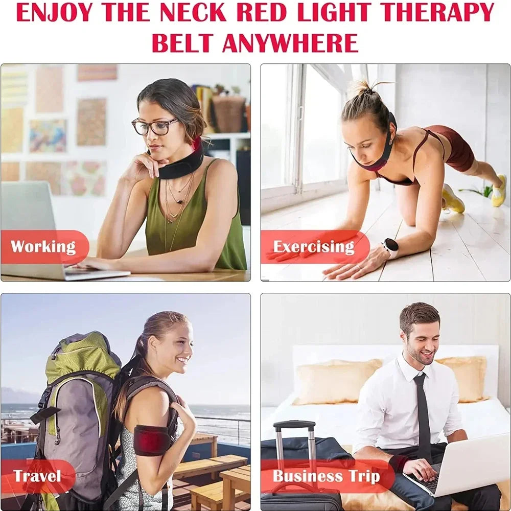 Red & Infrared Light Therapy Belt 660nm 850nm Slimming Wrap Light Therapy Belt Qst