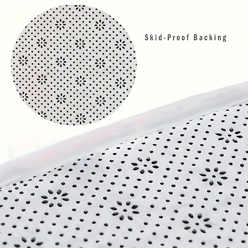 Soft Cotton Bathroom Rug | Curved Washable Absorbent Mat Bathroom Rug Qme