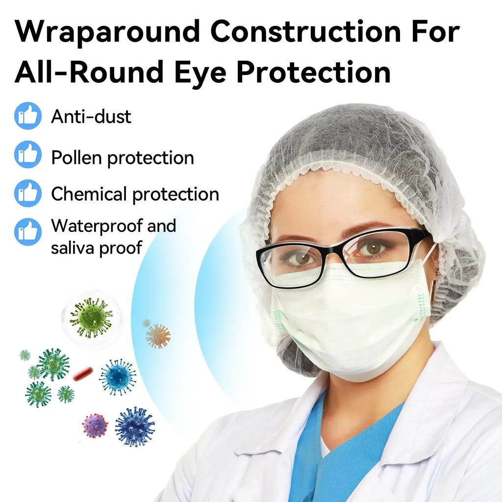 VOPHA Anti-Fog Safety Glasses Clear Lens – ANSI Z87.1 Safety Glasses Qst