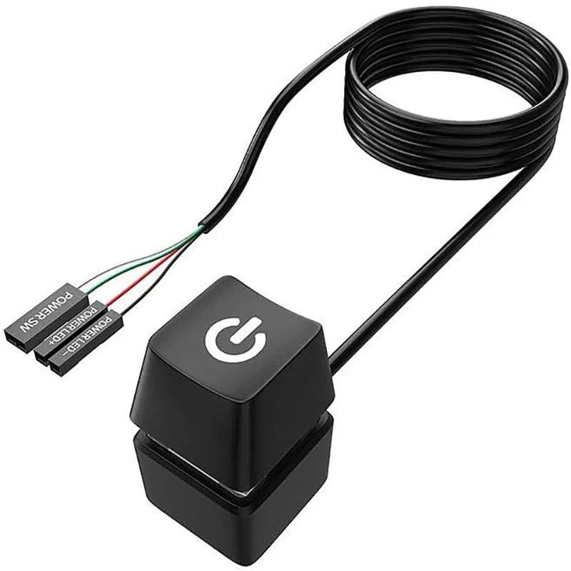 External PC Power Button Switch with 2m LED Cable PC Power Switch Qme A3