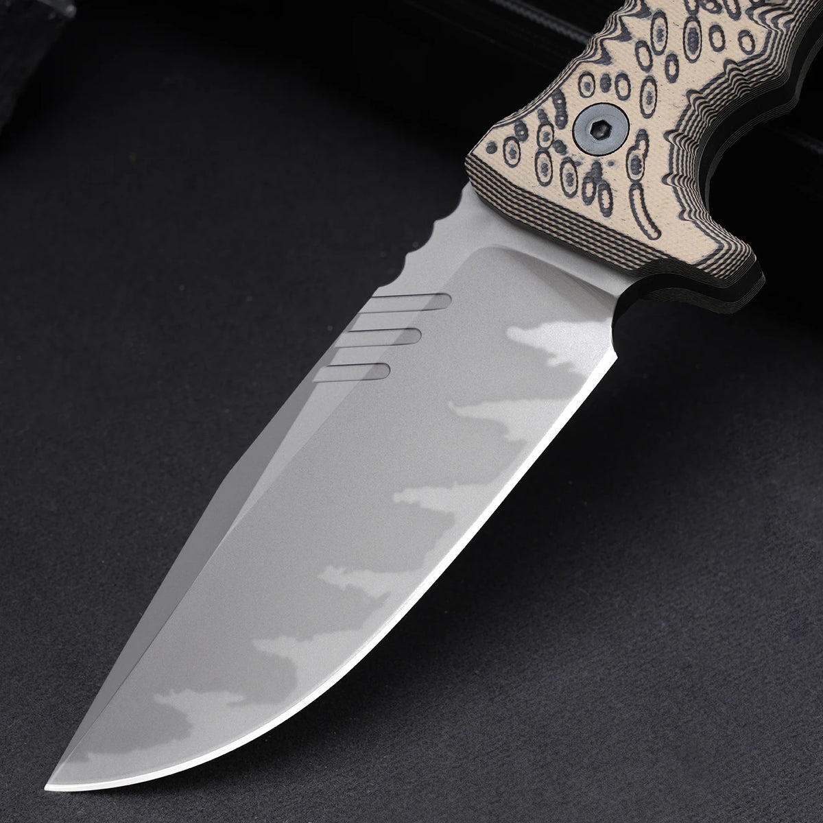 Outdoor Fixed Blade Camping Knife – Portable Steel Multi-Knife Fixed Blade Knife Qst