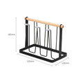 Mug Organizer Shelf with Drain Tray | Standing Cup Rack Mug Organizer Rack Qme A2