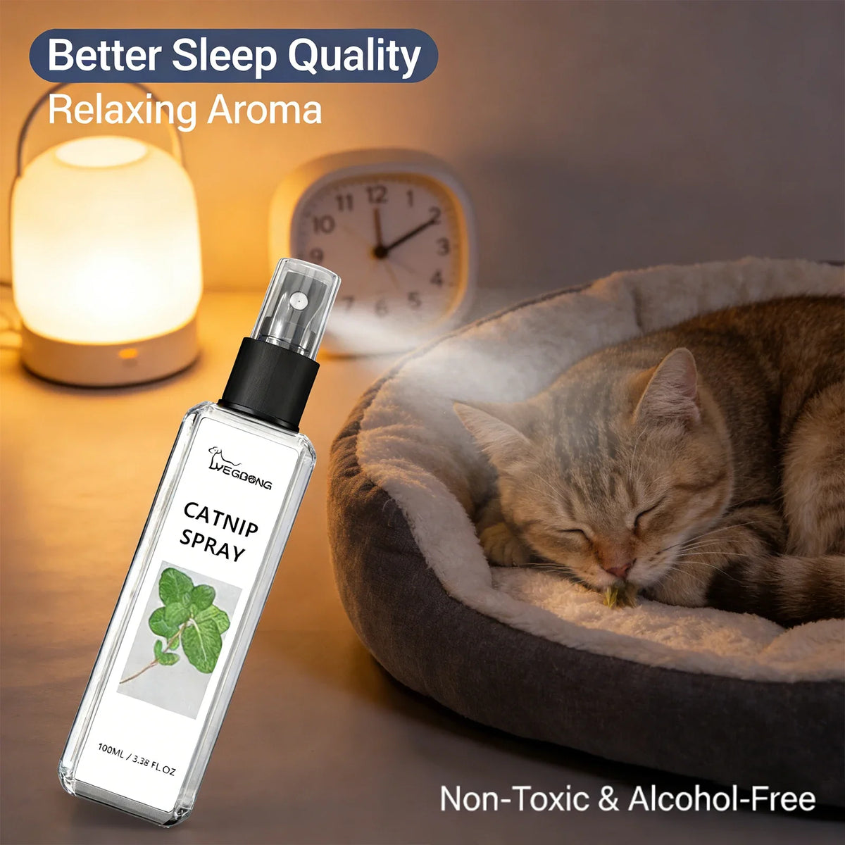Yegbong Catnip Spray for Cats – 100ml Cat Mint Spray Catnip Spray Qme