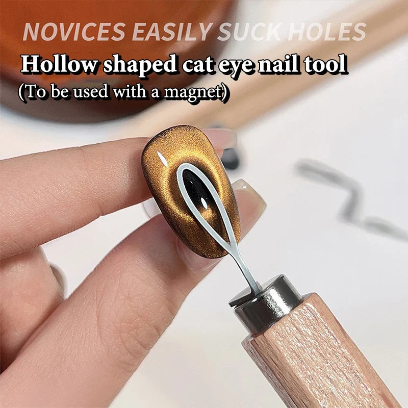 Cat Eye Magnetic Nail Art Applicator Olive Shape Tool | Qme Nail Art Applicator Qme