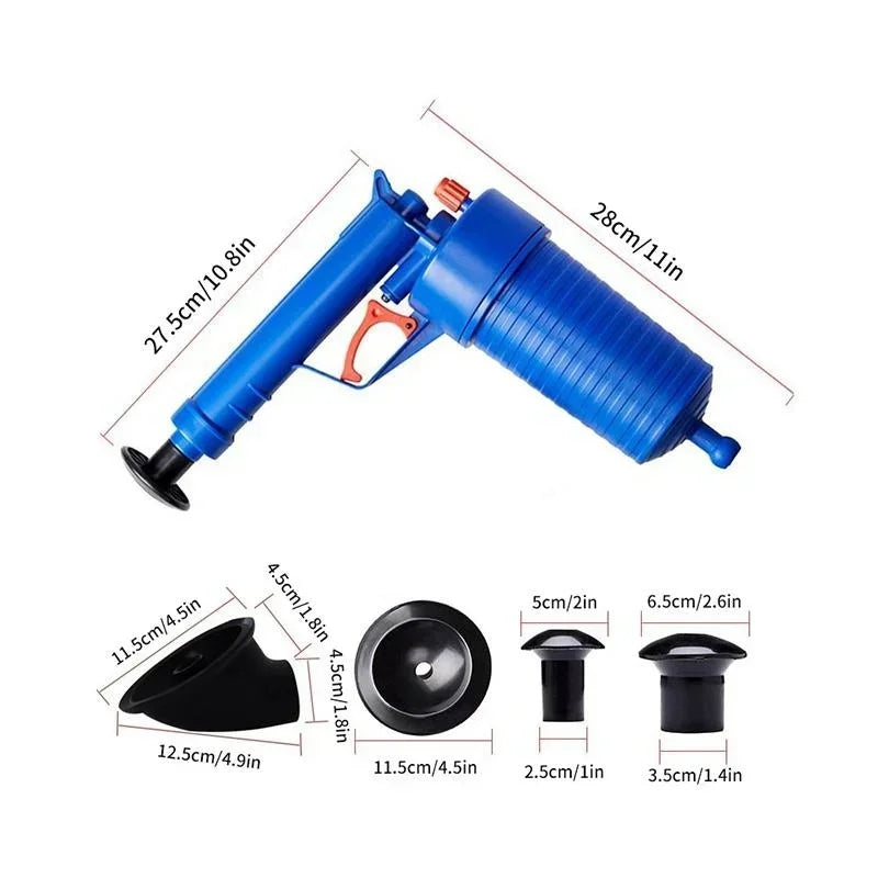 High-Pressure Drain Plunger Pump – Toilet, Sink & Floor Drain Plunger Pump Qme