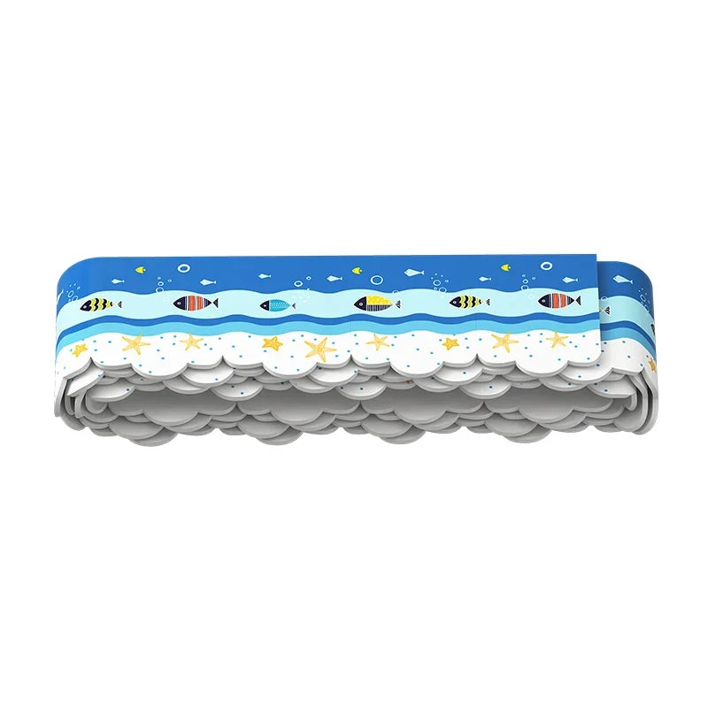 Self-Adhesive Waterproof Bathroom Sealing Tape 1.5m PVC Caulk Strip Waterproof Sealing Tape Qme Fish 2PCS