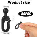50pcs Rustproof Plastic Curtain Hooks – Gazebo & Mosquito Net Curtain Hooks Qst Default Title