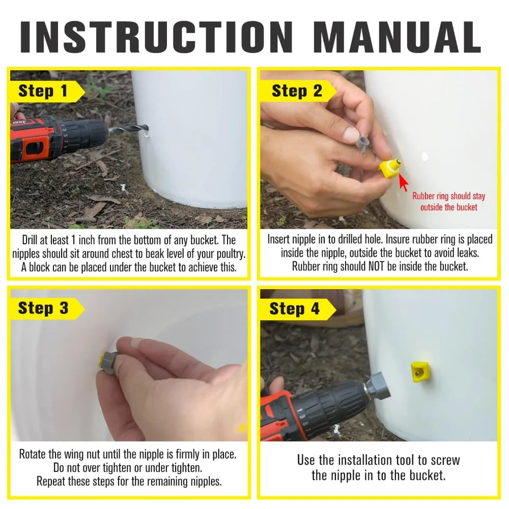 Chicken Automatic Water Dispenser – Easy Install, Leak-Free Poultry Water Dispenser Qme