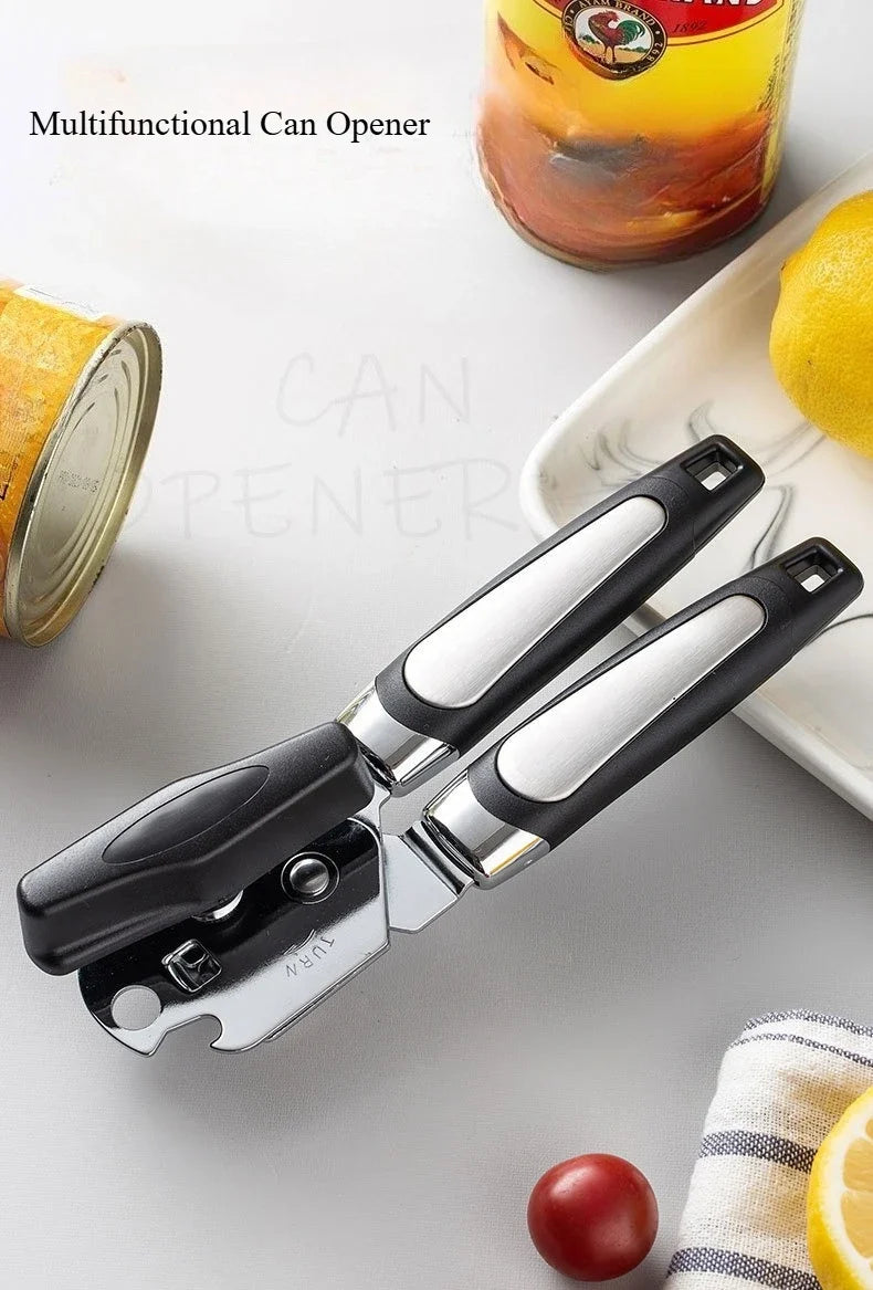 3-in-1 Stainless Steel Manual Can & Bottle Opener Tool Can & Bottle Opener Qme