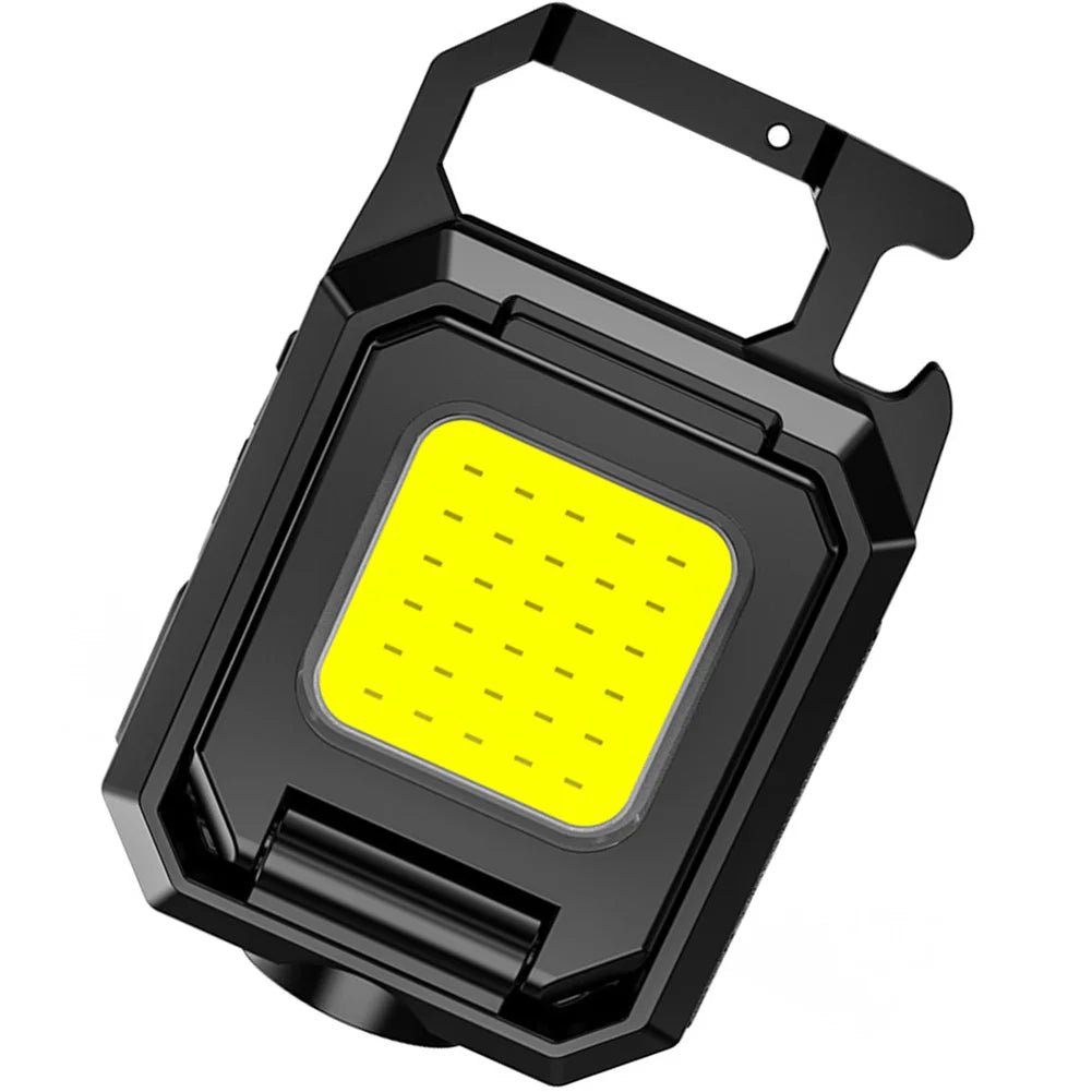 Mini COB LED Keychain Flashlight 1000LM USB Rechargeable IPX4 Keychain Flashlight Qme