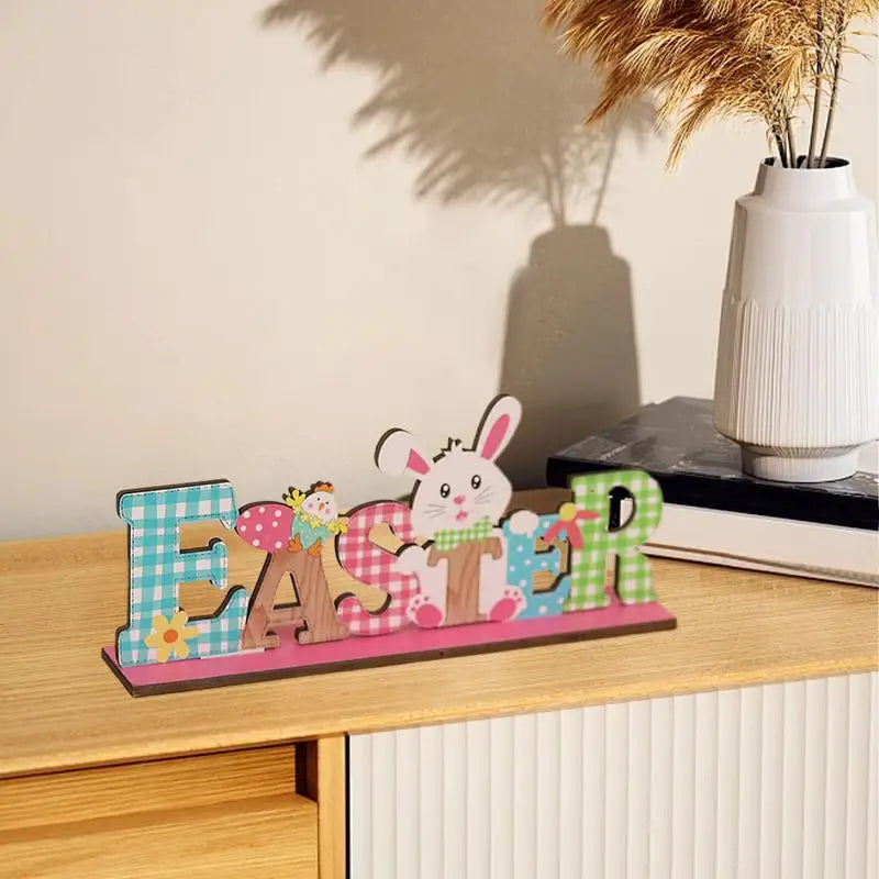 Easter Bunny Gnome Wooden Tiered Tray Sign – Spring Decor Easter Tiered Tray Sign Qme