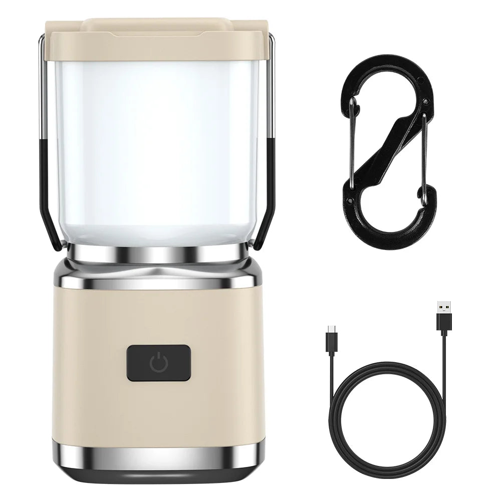 BORUiT Rechargeable Camping Lantern – Waterproof Portable LED Light Camping Lantern Qst A