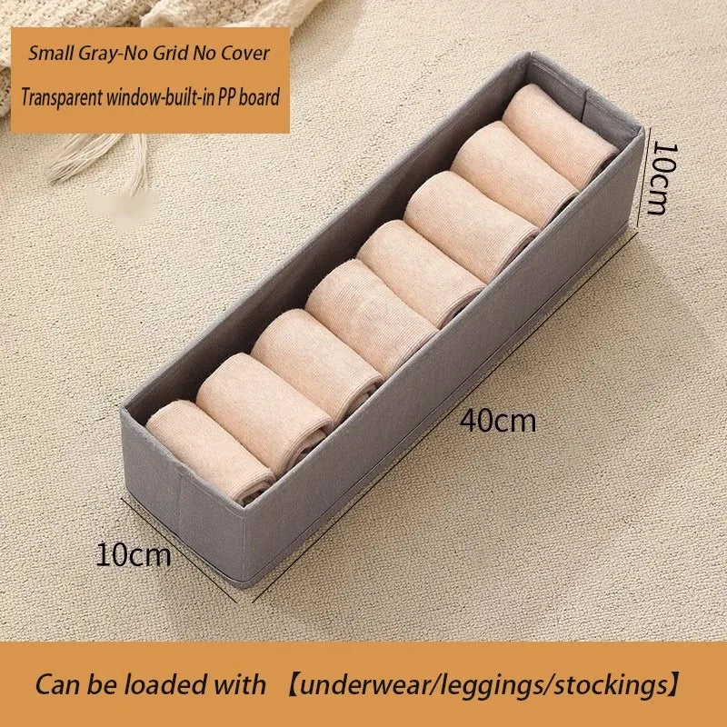 Foldable Pants & Clothes Storage Box | Oxford Fabric Organizer Foldable Clothes Organizer Qme Grey S