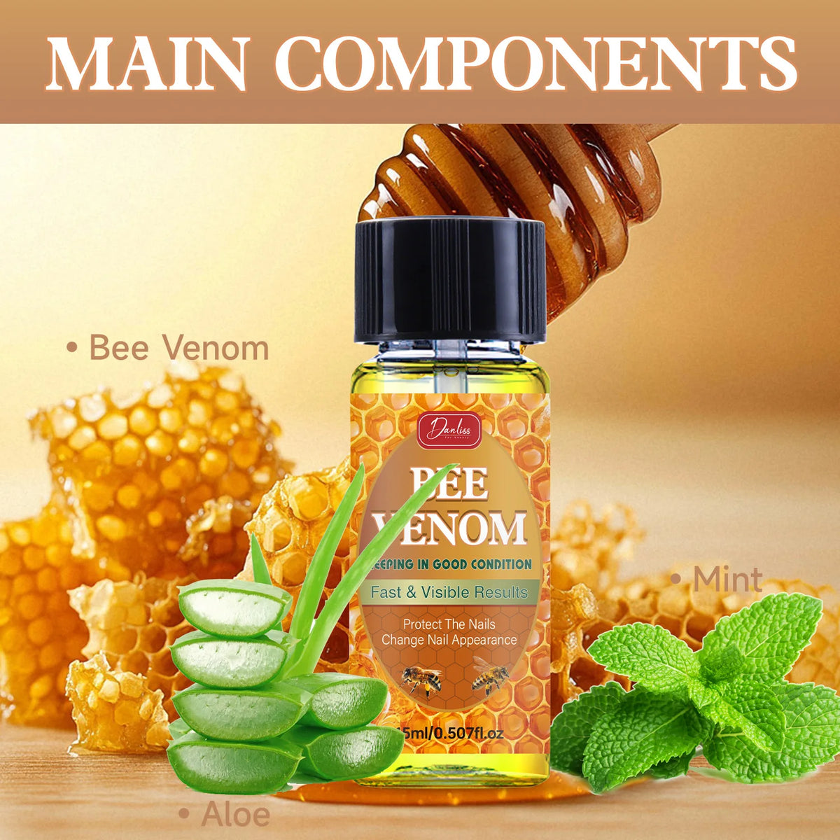 Bee Venom Nail Care Serum – Strengthen & Beautify Nails 15ml Nail Care Serum Qst