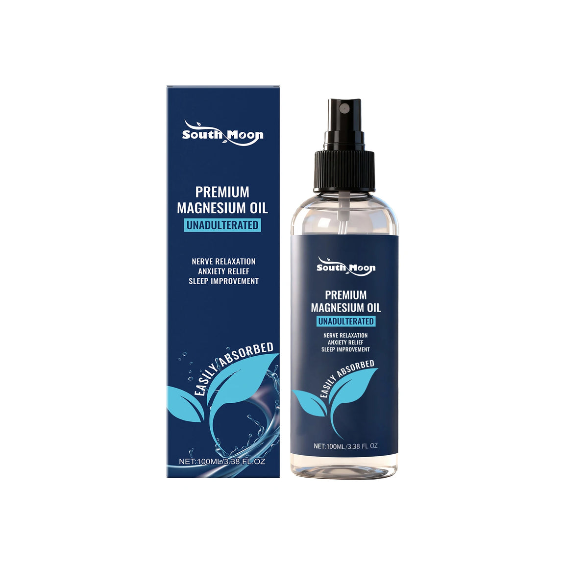 South Moon Magnesium Face Spray – Hydrating Plant Extract Mist Facial Hydration Spray Qst 100ml boxed