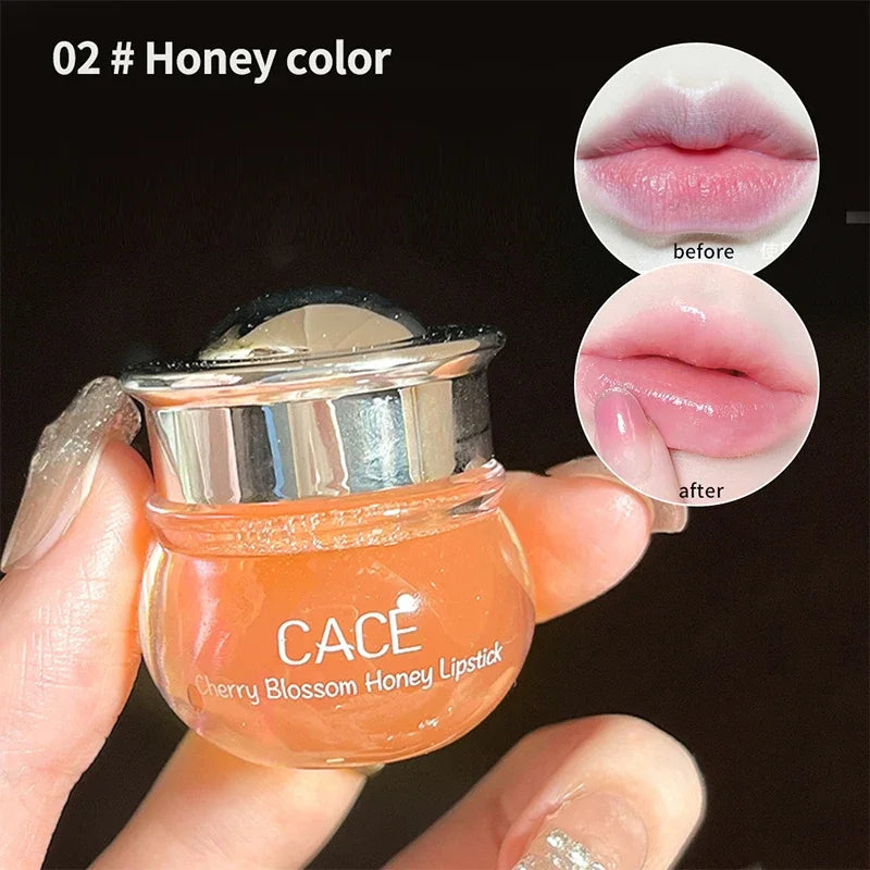 CACE Cherry Blossom Honey Lip Balm – Hydrating & Plumping Lip Balm Qme