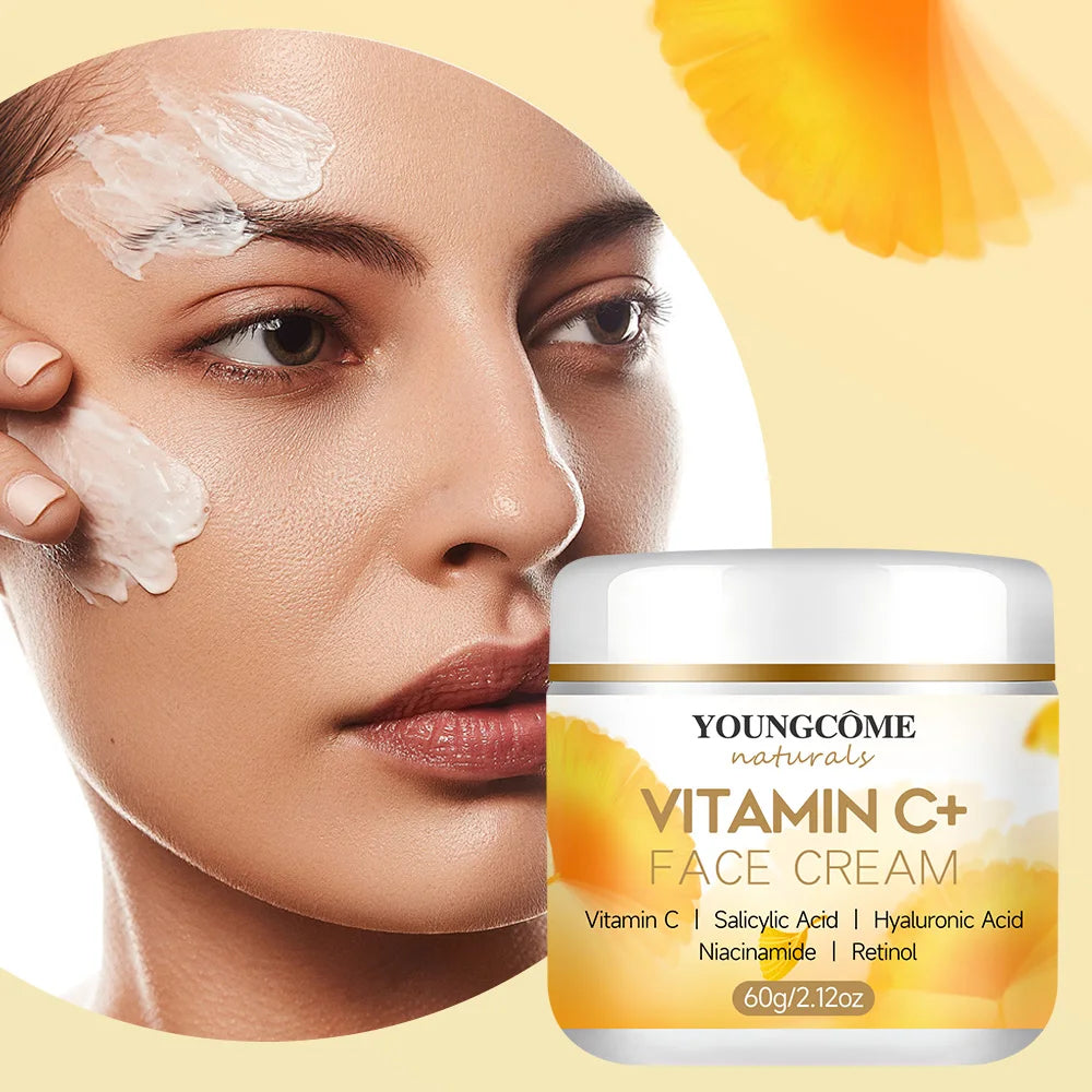 YOUNGCOME Vitamin C Face Cream – Retinol & Hyaluronic Moisturizer Face Moisturizer Cream Qst