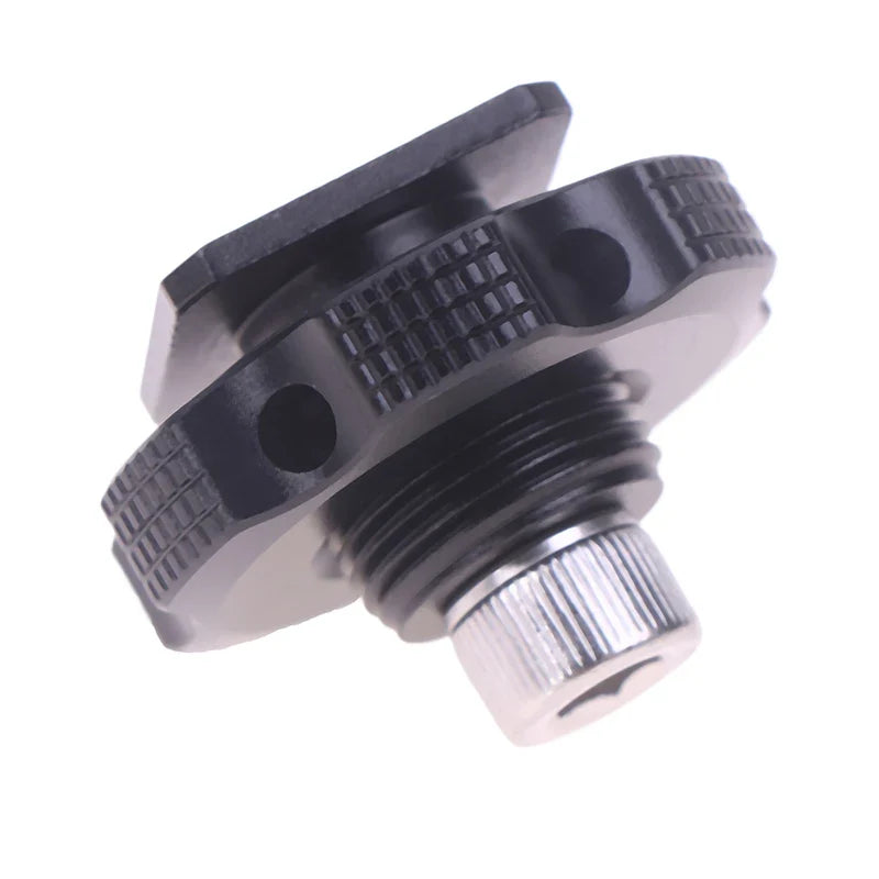 Camera Hot Shoe Adapter 3/8 & 1/4 Thread – Tripod Rig Mount Camera Mount Adapter Qme