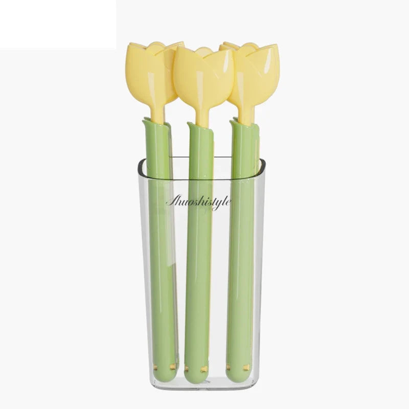 Tulip Bag Sealer Clips with Magnetic Storage Box – 5 Pack Bag Sealer Clips Qme Yellow