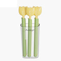 Tulip Bag Sealer Clips with Magnetic Storage Box – 5 Pack Bag Sealer Clips Qme Yellow