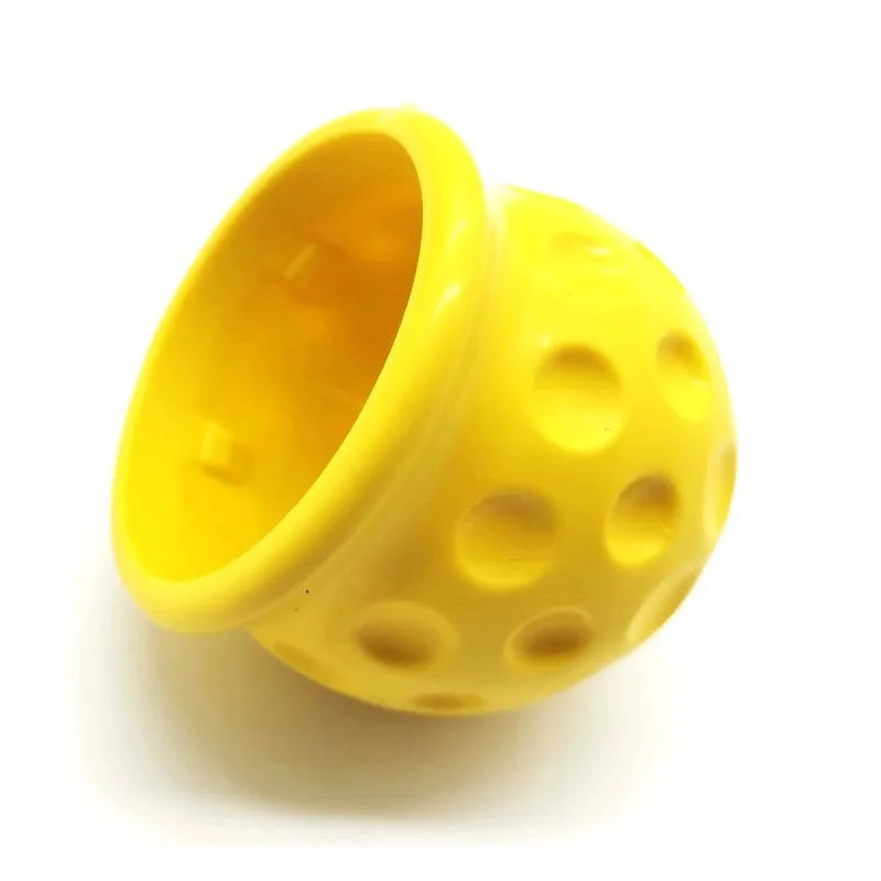 Universal 50mm Tow Bar Ball Cover Cap – Rubber Hitch Protector Tow Hitch Ball Cover Qme YELLOW