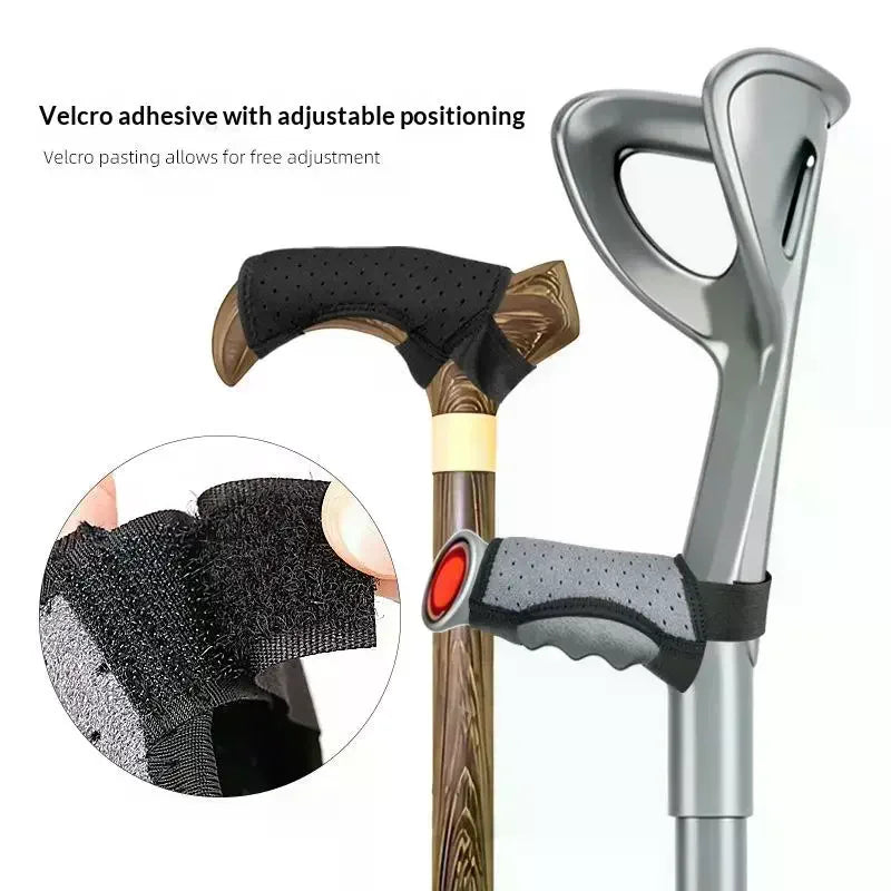 Forearm Crutch Hand Grip Cushions – Non-Slip Comfort Pads Crutch Handle Cushion Qme