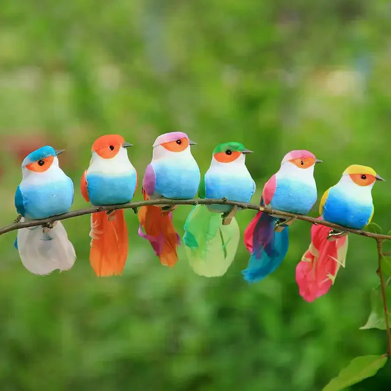 3D Artificial Foam Feather Birds – Party & Wedding Decor Decorative Craft Birds Qme