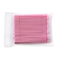 100pcs Bendable Disposable Microbrush Applicators – Eyelash Microbrush Applicators Qme Pink
