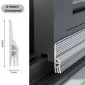 Self-Adhesive Window Door Sealing Strip – Windproof & Dustproof Weatherstripping Seal Strip Qme Transparent 6M(3 rolls)