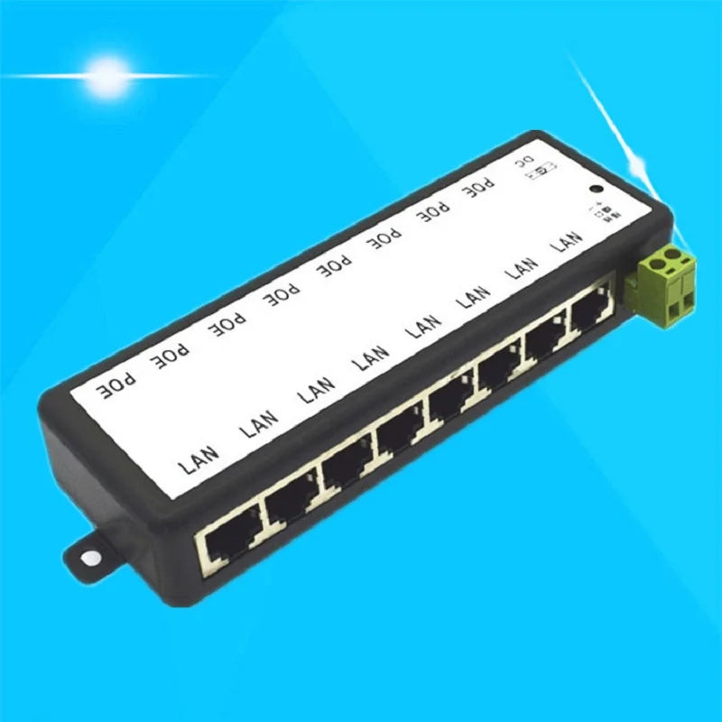 PoE Injector 4 & 8 Port Ethernet Power Adapter | Pin 5/7 PoE Injector Adapter Qme