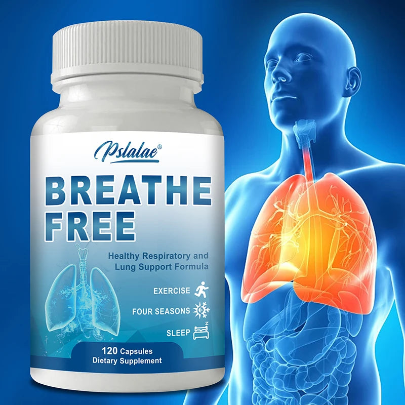 Breathe Free Support – Lung & Respiratory Wellness Capsules Respiratory Supplement Qst