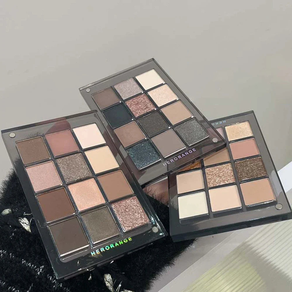 HERORANGE 12-Color Eyeshadow Palette – Blendable Shades Eyeshadow Palette Qme