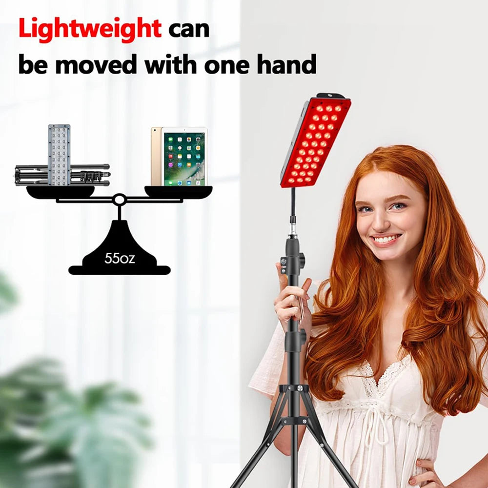 Red Light Therapy Lamp 660nm 850nm LED Infrared Panel Red Light Therapy Panel Qst