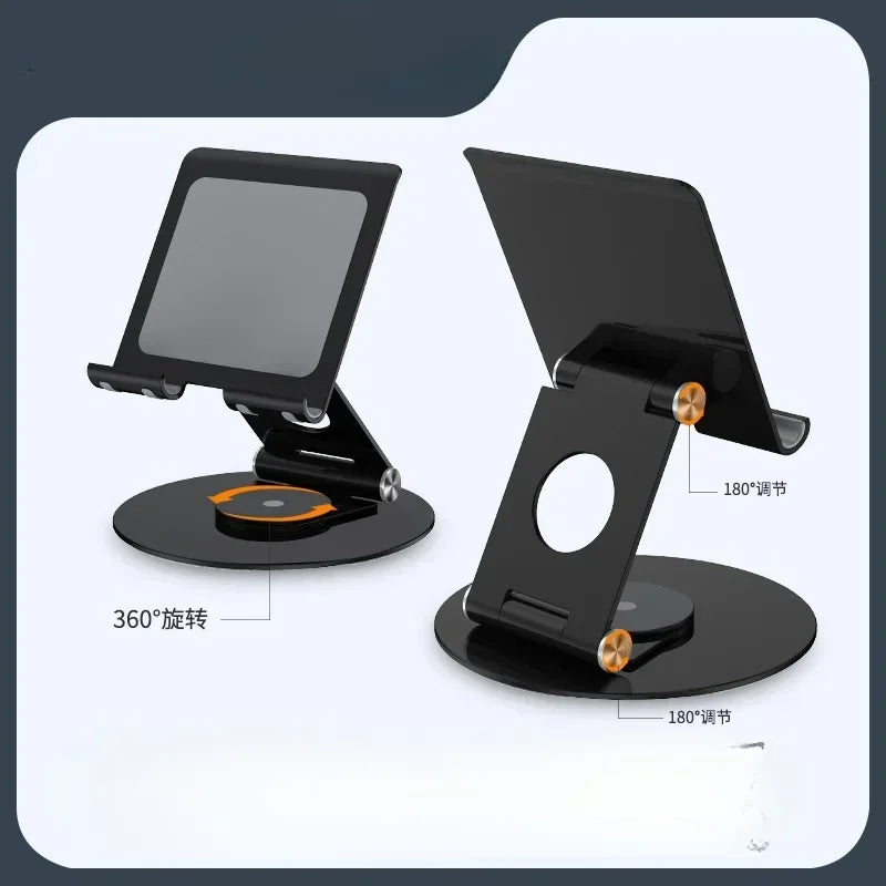 Universal Metal Tablet & Phone Stand – Foldable Desk Holder Tablet Phone Stand Qme