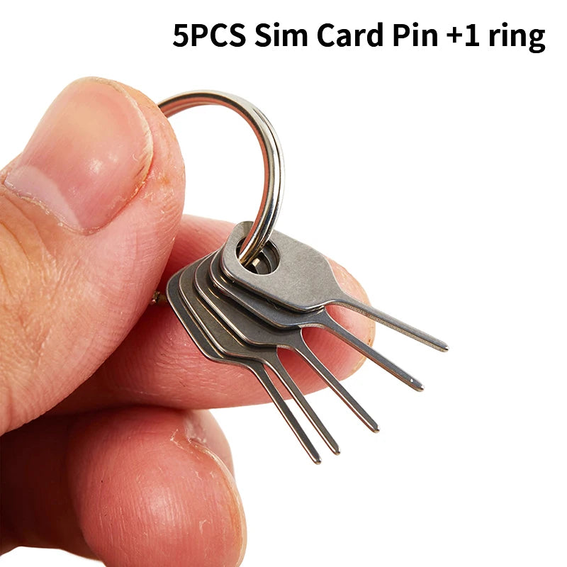 5-Pack SIM Card Eject Pin Tool – Stainless Steel Needle SIM Card Eject Tool Qst Default Title