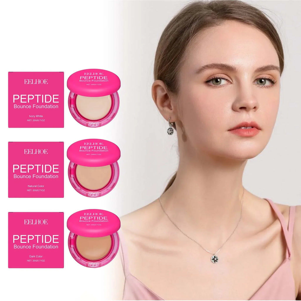 Peptide Bounce Balm Foundation – Full Coverage Concealer Balm Foundation Qme
