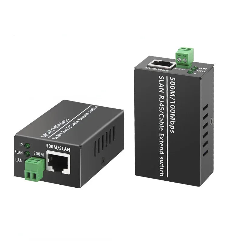 Ethernet Over Twisted Pair Extender RJ45 LAN Booster 500M Network Extender Qme