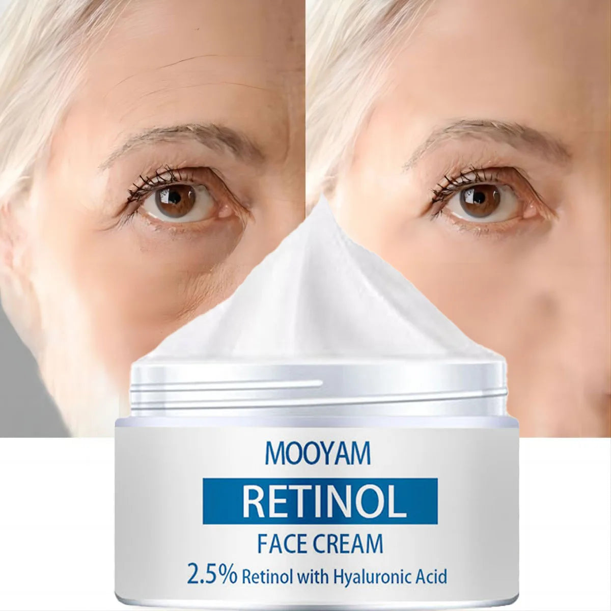 YRFKT 2.5% Retinol & Hyaluronic Acid Cream – Firm & Brighten Retinol Face Cream Qst 15G