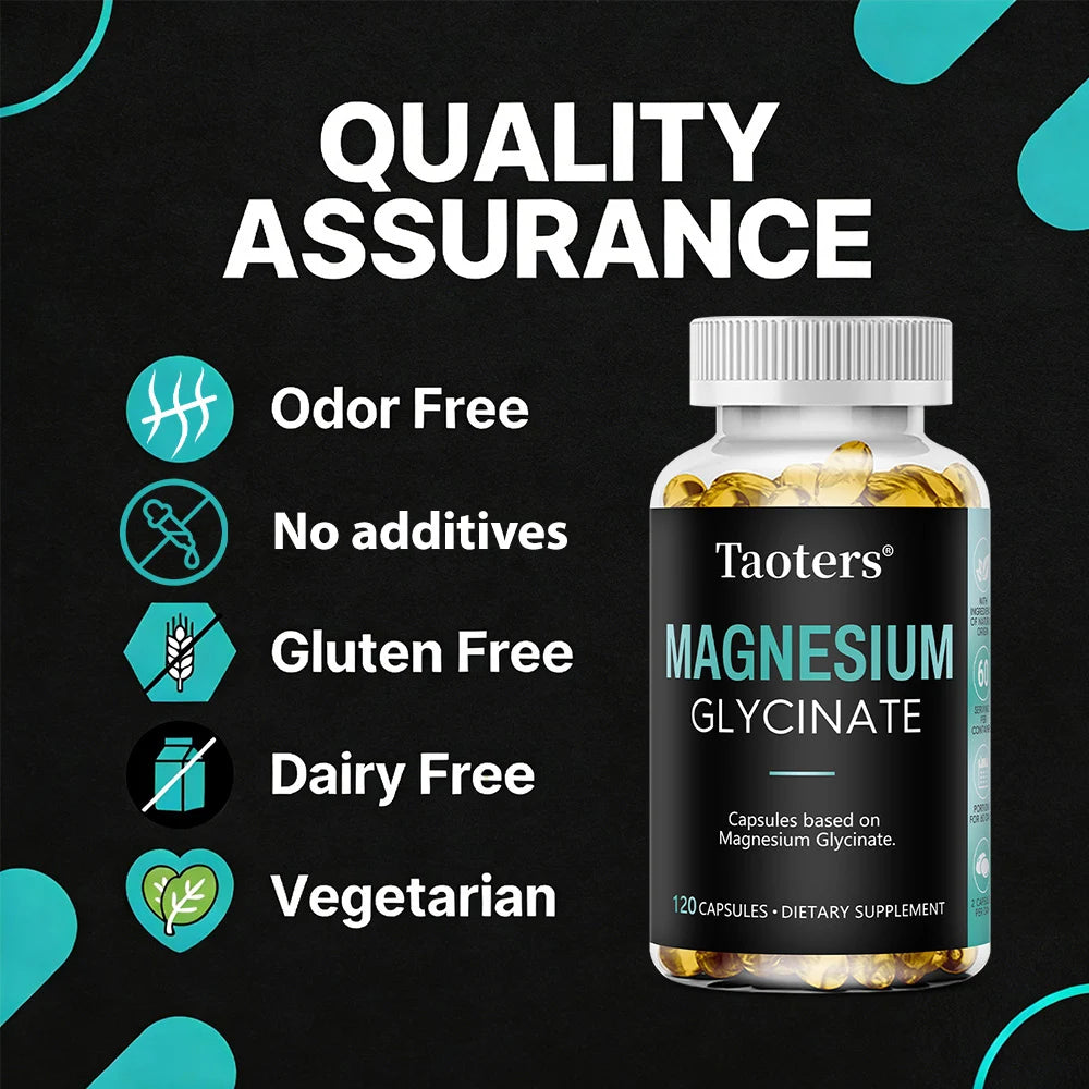 ZENVITALIZE Magnesium Glycinate – Sleep, Mood & Muscle Support Mineral Supplement Qst